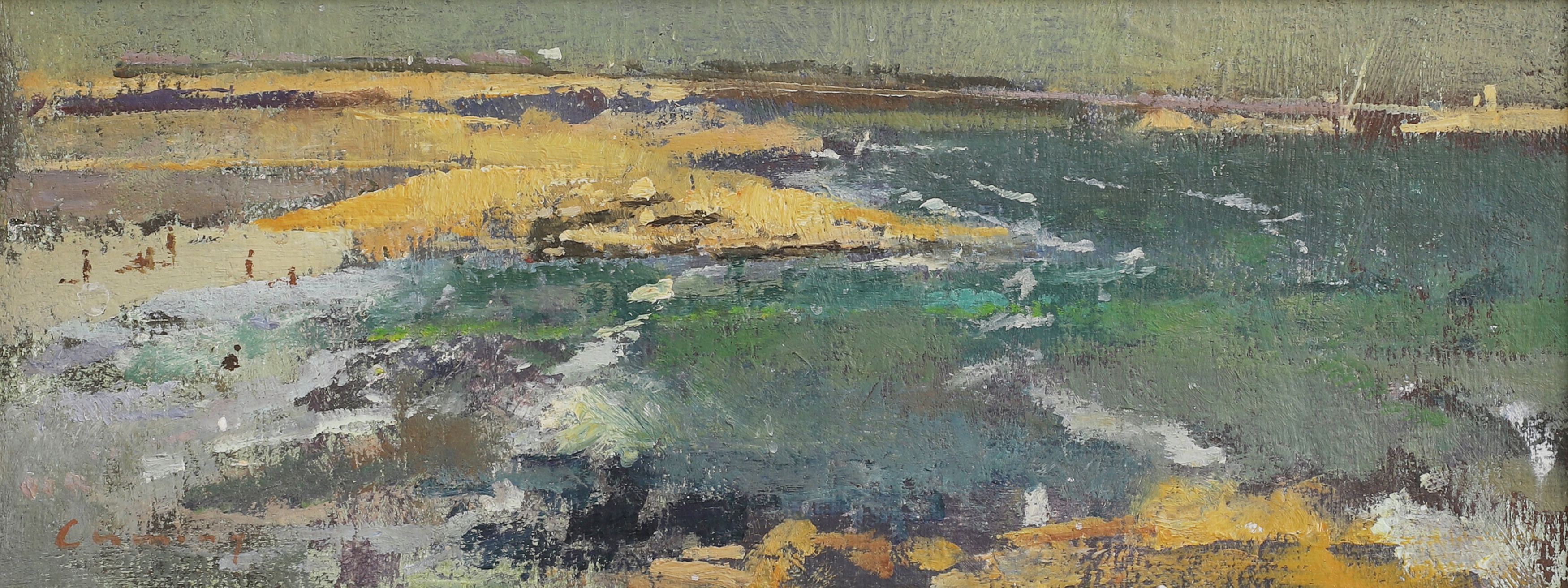 ▲ Fred Cuming RA (1930-2022) 'Spanish Beach' (£1,000-1,500)